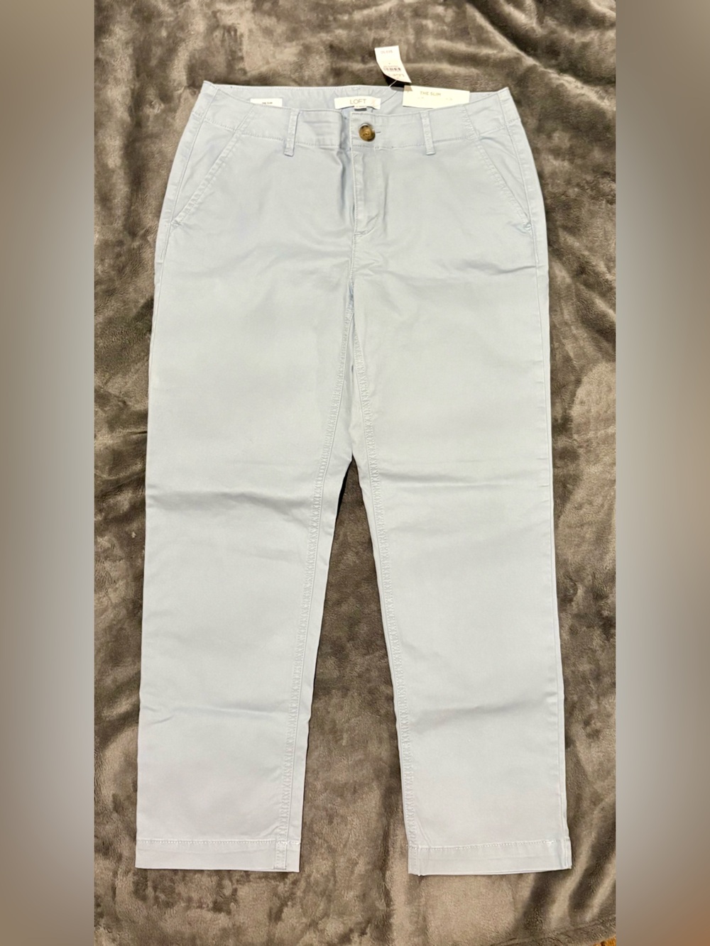 LOFT Light Blue Slim Pants